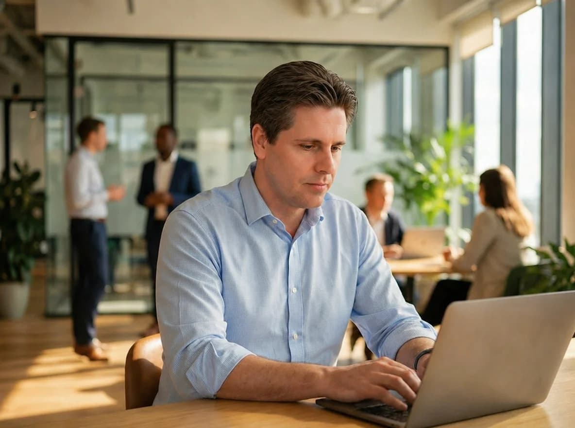 Thorsten Busche bei der Arbeit